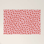 Pink and Red Organic Polka Dot  Welcome Mat Gallery Image 1
