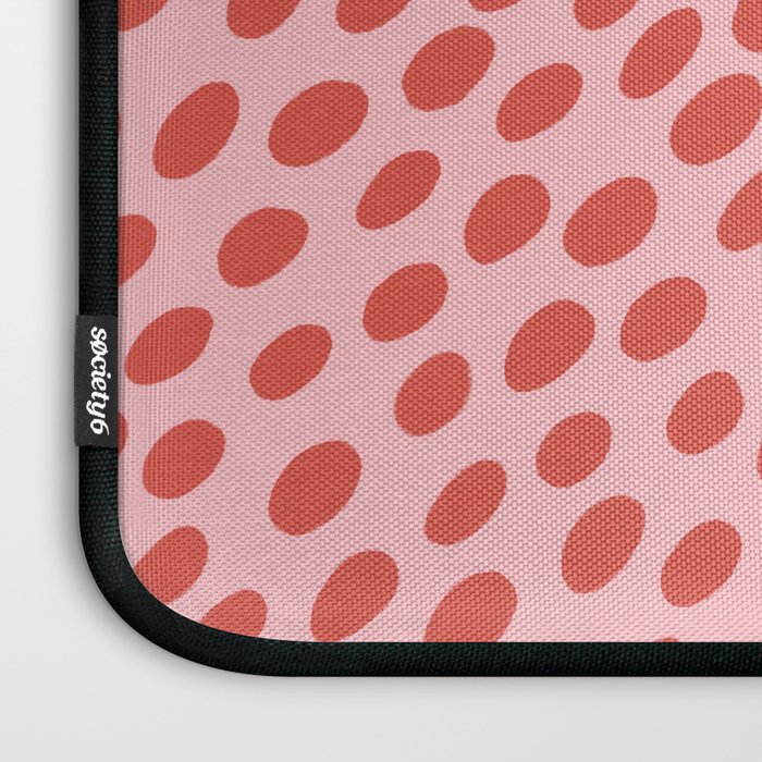 Pink and Red Organic Polka Dot  Laptop Sleeve Gallery Image 3