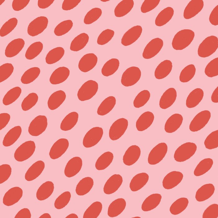 Pink and Red Organic Polka Dot  Coffee Mug Gallery Image 2