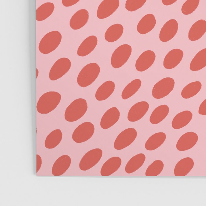 Pink and Red Organic Polka Dot  Poster Gallery Image 3