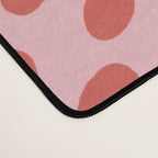 Pink and Red Organic Polka Dot  Desk Mat Gallery Image 4
