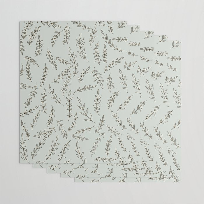 Rosemary Sketch Pattern Wrapping Paper Gallery Image 3