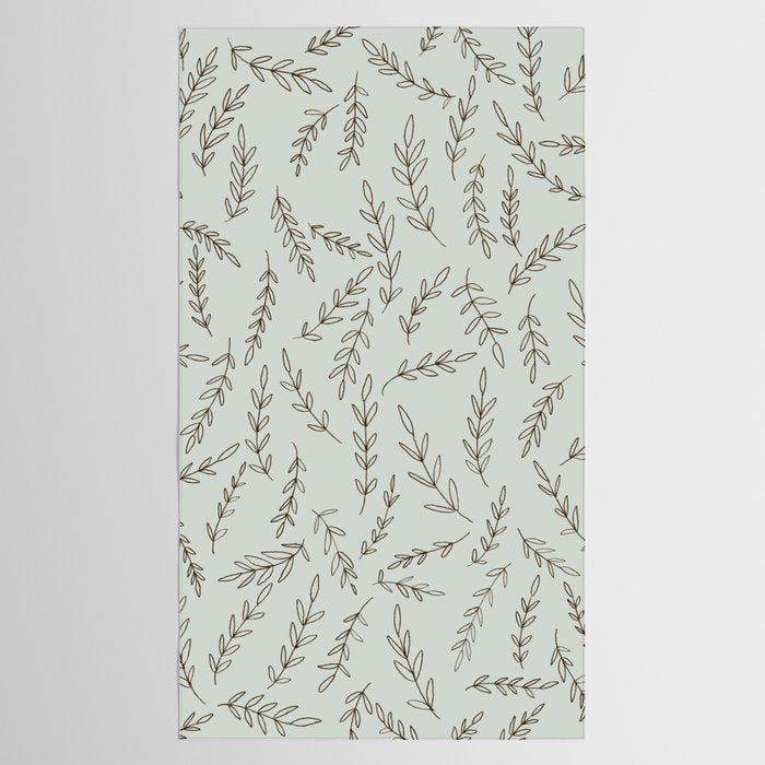 Rosemary Sketch Pattern Tablecloth Gallery Image 2