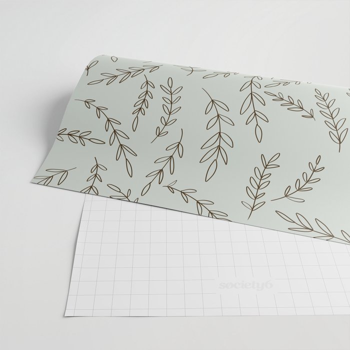 Rosemary Sketch Pattern Wrapping Paper Gallery Image 2
