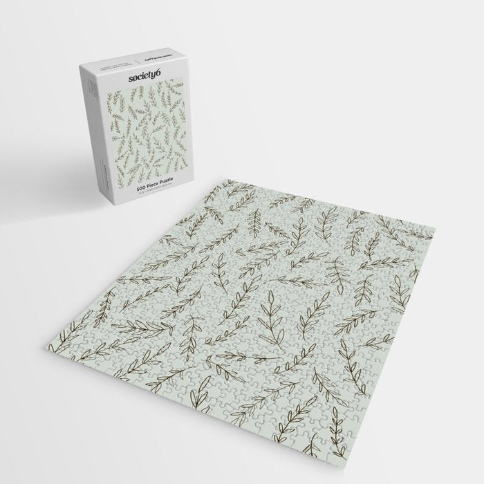 Rosemary Sketch Pattern Jigsaw Puzzle Gallery Image 2