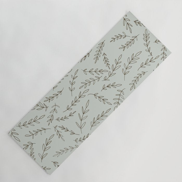 Rosemary Sketch Pattern Yoga Mat Gallery Image 1