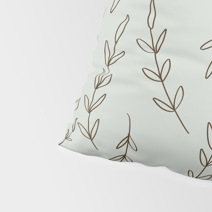 Rosemary Sketch Pattern Pillow Sham Gallery Image 4