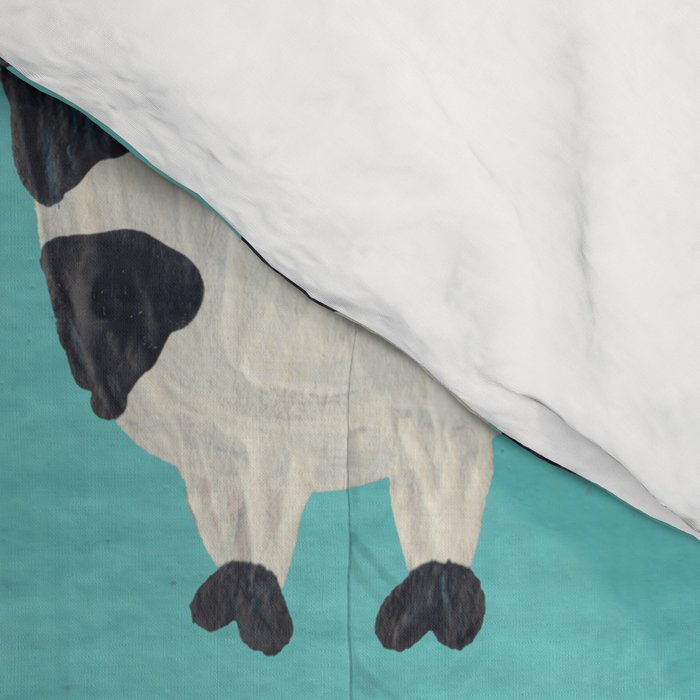 Cow Collection - Turquoise Comforter Gallery Image 4