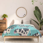 Cow Collection - Turquoise Comforter Gallery Image 3