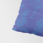Botanical Cottage Floral Pattern in Bold Blue Tones Pillow Sham Gallery Image 4