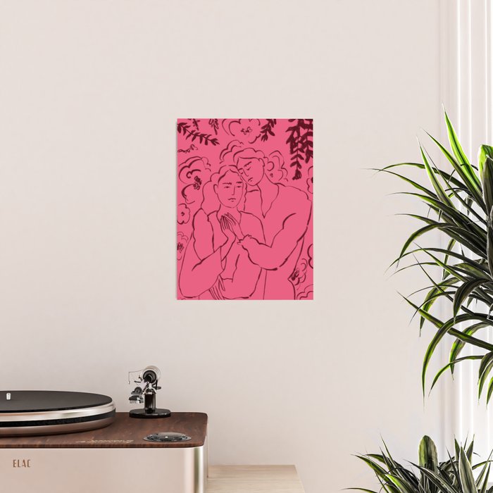 HOLDING HANDS PINK Poster Gallery Image 2