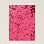 HOLDING HANDS PINK Stationery Card Gallery Image 2
