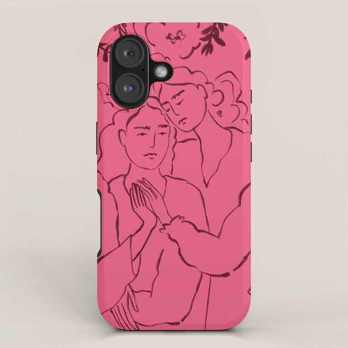 HOLDING HANDS PINK iPhone Case Gallery Image 1