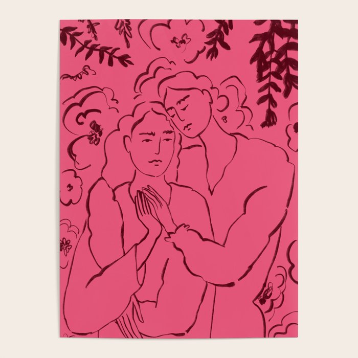 HOLDING HANDS PINK Poster Gallery Image 4