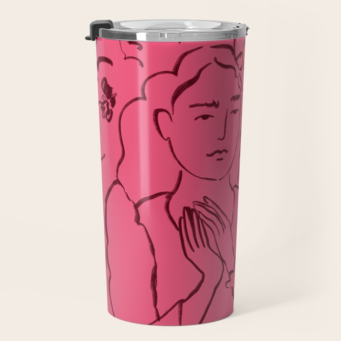HOLDING HANDS PINK Travel Mug Gallery Image 3