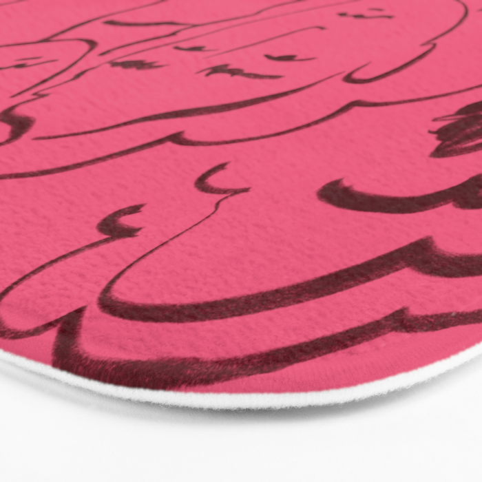 HOLDING HANDS PINK Bath Mat Gallery Image 3