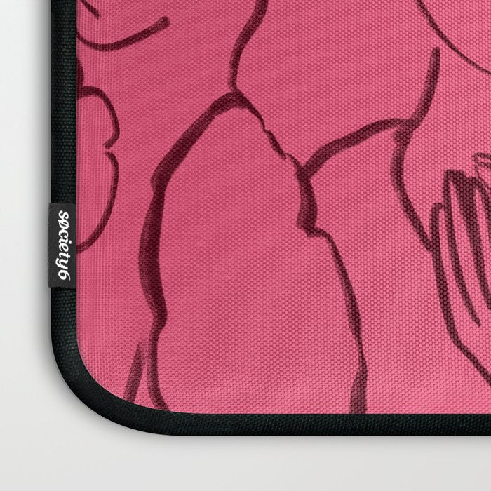HOLDING HANDS PINK Laptop Sleeve Gallery Image 3