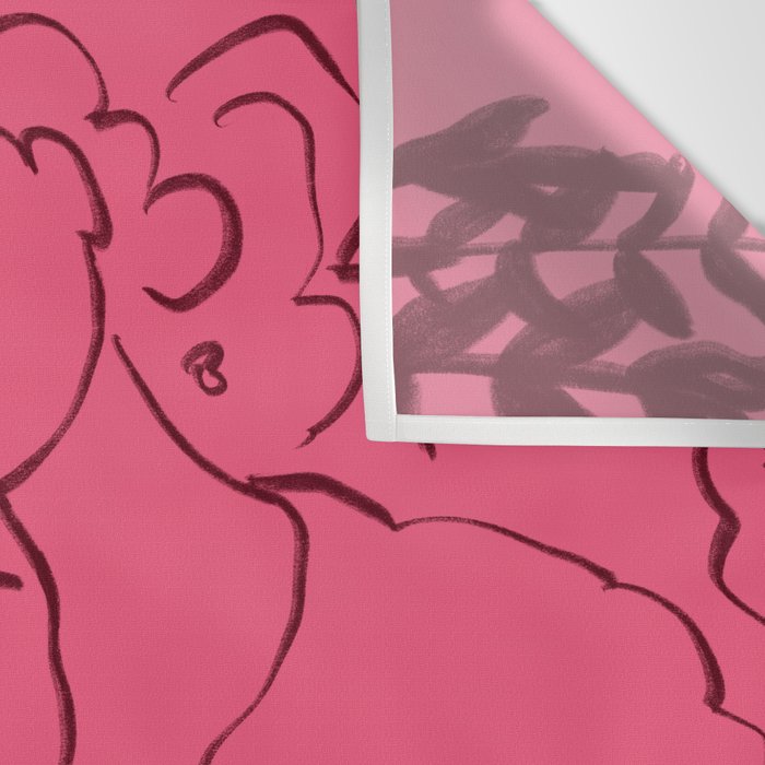 HOLDING HANDS PINK Wall Tapestry Gallery Image 3