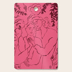 HOLDING HANDS PINK Cutting Board Gallery Image 1