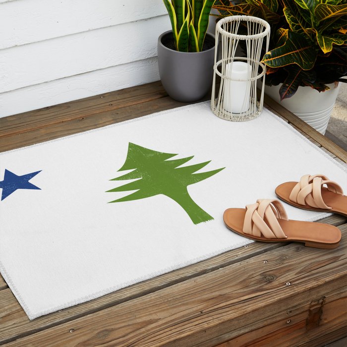 Maine Flag Outdoor Rug Gallery Image 2