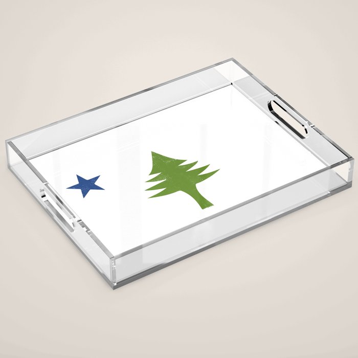 Maine Flag Acrylic Tray Gallery Image 1