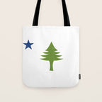 Maine Flag Tote Bag Gallery Image 1