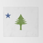 Maine Flag Throw Blanket Gallery Image 2