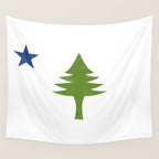 Maine Flag Wall Tapestry Gallery Image 4