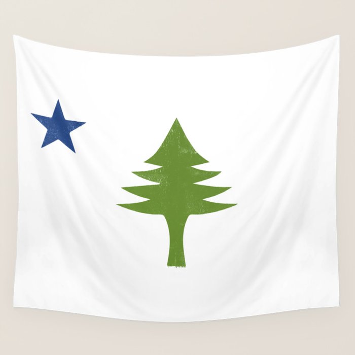 Maine Flag Wall Tapestry Gallery Image 4