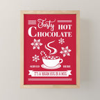 Tasty Hot Chocolate Red Mini Art Print Gallery Image 1