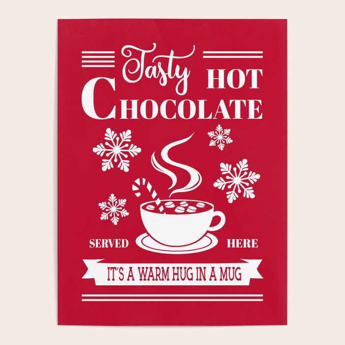 Tasty Hot Chocolate Red Poster Gallery Image 1