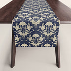 Victorian Botanicals Cornflower In Navy Blue Table Runner Gallery Image 1