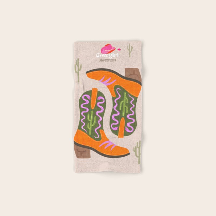 Cowgirl boots Desert Adventures Bath Towel Gallery Image 1