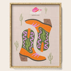 Cowgirl boots Desert Adventures Serving Tray Gallery Image 1