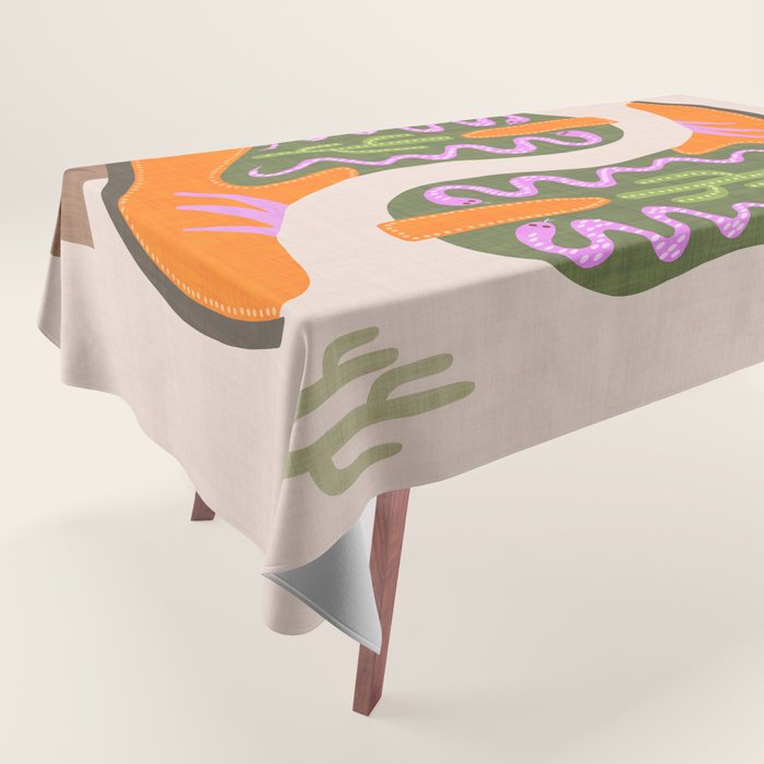 Cowgirl boots Desert Adventures Tablecloth Gallery Image 1