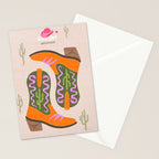 Cowgirl boots Desert Adventures Stationery Card Gallery Image 2