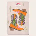 Cowgirl boots Desert Adventures Cutting Board Gallery Image 1