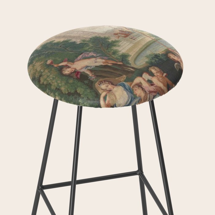 Antique 17th Century Romantic French Mythological Tapestry Stool Gallery Image 2