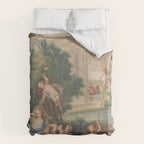Antique 17th Century Romantic French Mythological Tapestry Duvet Cover Gallery Image 6