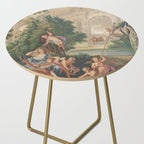Antique 17th Century Romantic French Mythological Tapestry Side Table Gallery Image 2