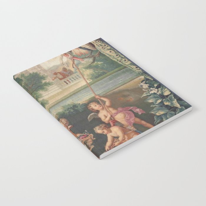 Antique 17th Century Romantic French Mythological Tapestry Notebook Gallery Image 2