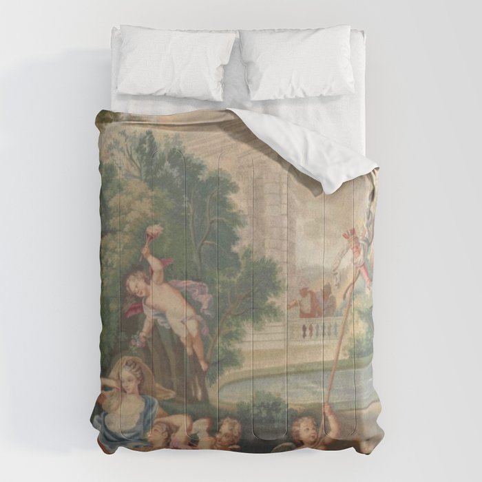 Antique 17th Century Romantic French Mythological Tapestry Comforter Gallery Image 6