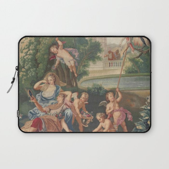 Antique 17th Century Romantic French Mythological Tapestry Laptop Sleeve Gallery Image 1