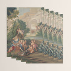 Antique 17th Century Romantic French Mythological Tapestry Wrapping Paper Gallery Image 3
