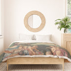 Antique 17th Century Romantic French Mythological Tapestry Duvet Cover Gallery Image 3