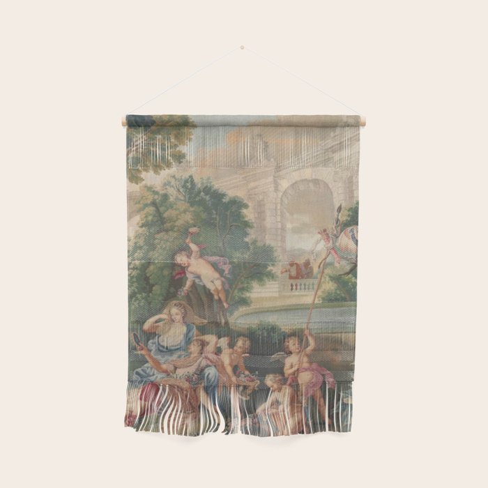 Antique 17th Century Romantic French Mythological Tapestry Wall Hanging Gallery Image 1