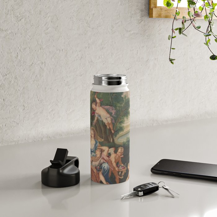 Antique 17th Century Romantic French Mythological Tapestry Water Bottle Gallery Image 4