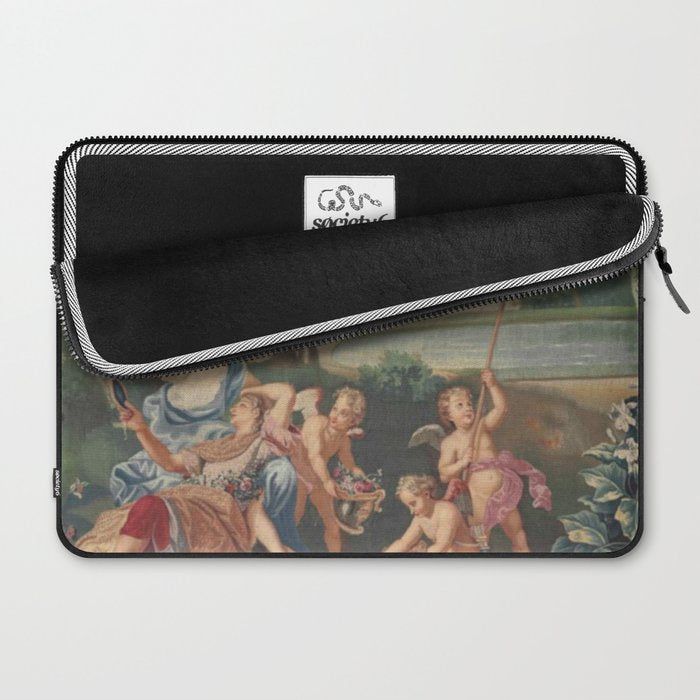Antique 17th Century Romantic French Mythological Tapestry Laptop Sleeve Gallery Image 2