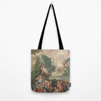 Antique 17th Century Romantic French Mythological Tapestry Tote Bag Gallery Image 2