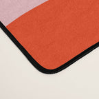Retro Liquid Swirl Abstract 2 in Bold Red-Orange and Pink Desk Mat Gallery Image 4